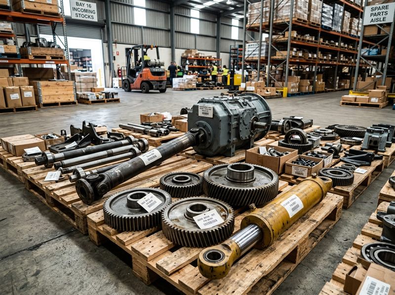 Industrial Machinery & Spare Parts: gears, hydraulic cylinders, and mechanical components